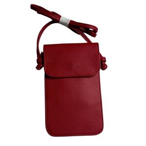 Uno De 50 Small Mini Red Flat Crossbody Bag Purse
